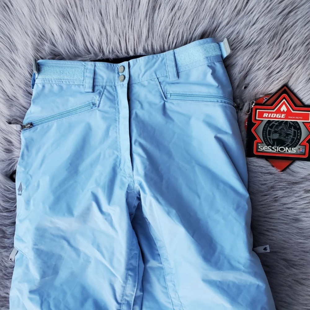 NEW Womans Sessions Snowboarding Pants blue large - Picture 3 of 10